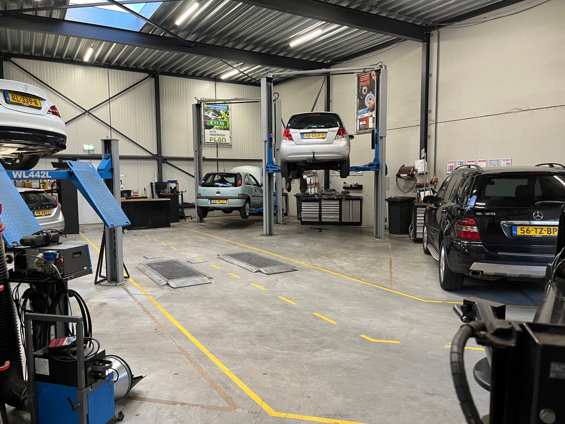 Gemoderniseerde werkplaats